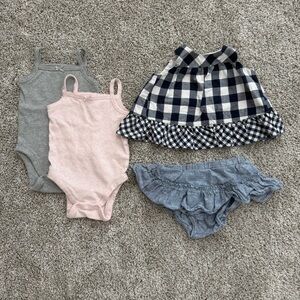 Baby GAP 3-6mo bundle Gray, Pink, Blue, and soft Denim